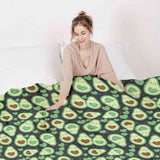 Therapiedekens katoenen hoes groene avocado's