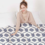 Therapiedekens katoenen hoes blauw zeemanspatroon