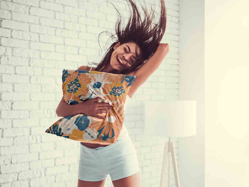 Gezondheidskussen met Gerbera bloemen