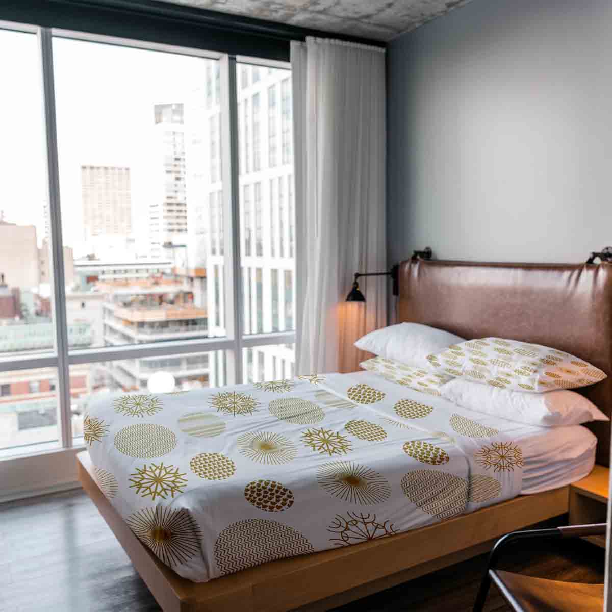 Therapiedekens beddengoed set gouden kerstversiering