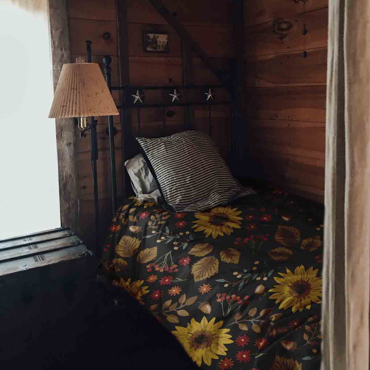 Original Therapiedecke - Baumwoll Bettwäsche Set mit Sonnenblume