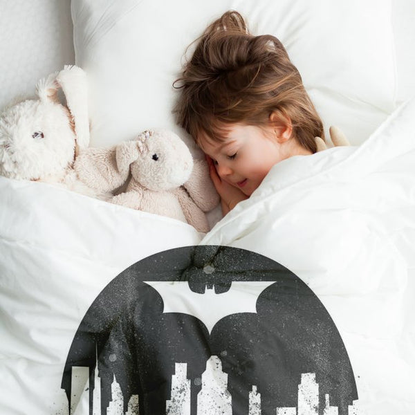 Therapiedekens katoenen hoes witte Batman
