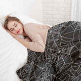 Therapiedekens Beddengoed Set Zwart met Spinnenweb